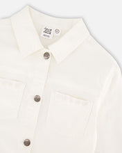 Load image into Gallery viewer, White Jean Jacket w/ Embroidery