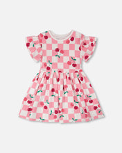 Load image into Gallery viewer, Cherry On the Check Jersey Dress