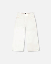 Load image into Gallery viewer, White Jean Wide Leg Pants