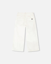 Load image into Gallery viewer, White Jean Wide Leg Pants