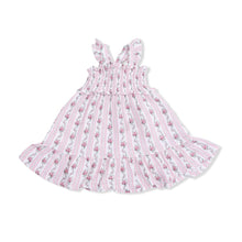 Load image into Gallery viewer, Winding Roses Stripe Smocked Sundress Set