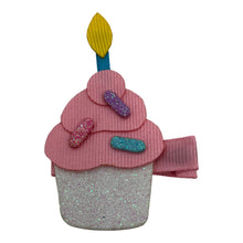 Load image into Gallery viewer, Sparkle Cupcake Hair Clip
