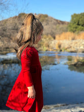 Load image into Gallery viewer, Merilee Dress- Red Sparkle