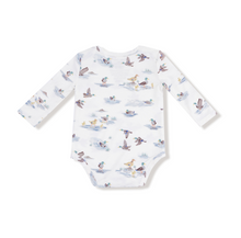 Load image into Gallery viewer, Migrating Mallards Lap Shoulder Bodysuit- Ivory