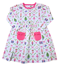 Load image into Gallery viewer, Nutcracker Collection Dress LS- Pink