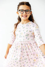 Load image into Gallery viewer, Pastel Petals 3/4 Sleeve Pocket Twirl Dress