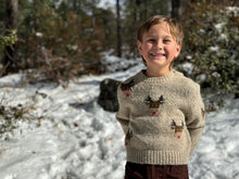 Load image into Gallery viewer, Rudy Reindeer Sweater- Beige