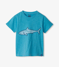 Load image into Gallery viewer, Blue Shark Graphic Tee- Norse Blue