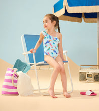 Load image into Gallery viewer, Tropical Birds Ruffle Trim Swimsuit