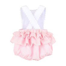 Load image into Gallery viewer, Sip &amp; See Stripe Sunsuit- Pink
