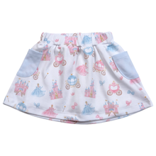 Load image into Gallery viewer, Princess and Castles Pima Skirt w/ Shorts
