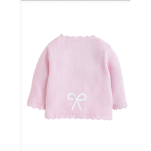 Load image into Gallery viewer, Pink Bow- Crochet Cardigan