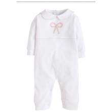 Load image into Gallery viewer, Pink Bow Crochet Playsuit