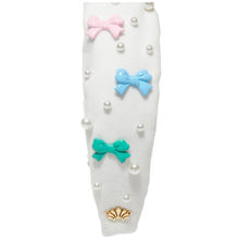 Load image into Gallery viewer, Knotted Headband- Palmetto Pearl w/ Bows & Pearls (Kids)