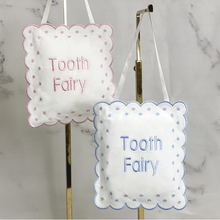 Load image into Gallery viewer, Linen Tooth Fairy Pillow- Blue