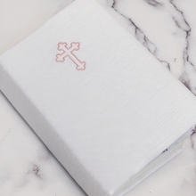 Load image into Gallery viewer, Bible in Shantung w/ Cross- Pink