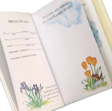 Load image into Gallery viewer, Bible in Shantung w/ Cross- Blue