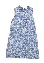 Load image into Gallery viewer, The Blair Blue Floral Dress
