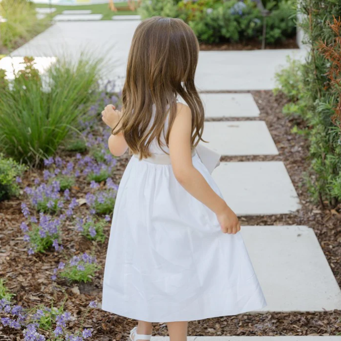 Empire Dress- Whisper Linen  Milby's Just Kids