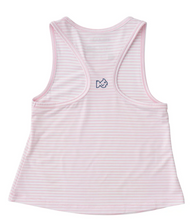 Load image into Gallery viewer, Race HER Back Tank Top-Pink Stripe