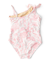 Load image into Gallery viewer, Shell Swimsuit-Seaside Toile Pink
