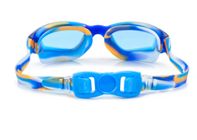 Load image into Gallery viewer, Candy Corn Cobalt Salt Water Swim Goggles