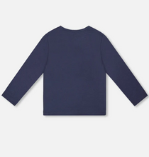 Load image into Gallery viewer, Apples Tee & Plaid Leggings Set- Mood Indigo