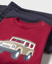 Load image into Gallery viewer, Baby Jeep Tracksuit Set- Red