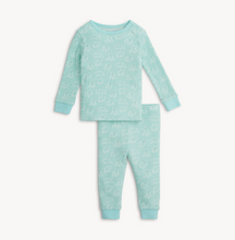 Load image into Gallery viewer, Blue Polaris Waffle LS PJ Set