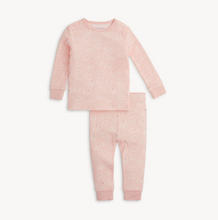 Load image into Gallery viewer, Pink Polaris Waffle LS PJ Set