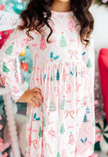 Load image into Gallery viewer, Very Merry LS Pocket Twirl Dress