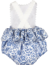 Load image into Gallery viewer, Blue Floral Delaney Sunsuit
