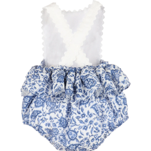 Load image into Gallery viewer, Blue Floral Delaney Sunsuit
