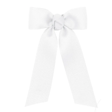 Load image into Gallery viewer, Tiny Grosgrain Bowtie w/ Streamer Tails