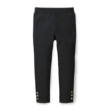 Load image into Gallery viewer, Button Cuff Ponte Pant - Black