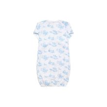 Load image into Gallery viewer, Blue Toile Baby Gown