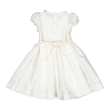 Load image into Gallery viewer, Columbe White Silk Ceremony Smocked Dress