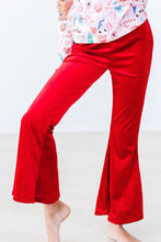 Load image into Gallery viewer, Red Velvet Bell Bottoms