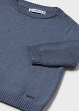 Load image into Gallery viewer, Baby Basic Crew Neck Sweater- Dark Blue