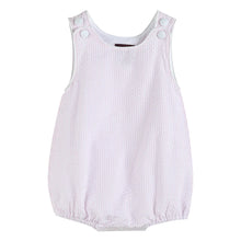 Load image into Gallery viewer, Classic Pink Seersucker Bubble Romper