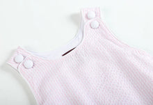 Load image into Gallery viewer, Classic Pink Seersucker Bubble Romper