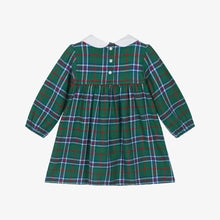 Load image into Gallery viewer, Puff Sleeve Pinafore LS Dress- Holiday Plaid