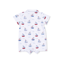 Load image into Gallery viewer, Bubbly Sailboats Polo Shortie