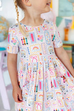 Load image into Gallery viewer, Art Class S/S Pocket Twirl Dress