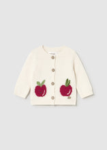 Load image into Gallery viewer, Apples Knit Cardigan- Ecru