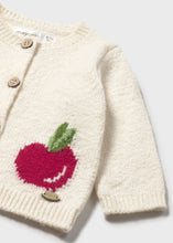 Load image into Gallery viewer, Apples Knit Cardigan- Ecru