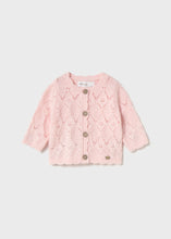 Load image into Gallery viewer, Knit Cardigan w/ Wood Buttons- Quartz Pink