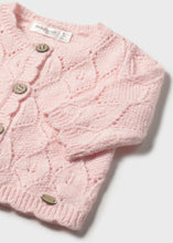 Load image into Gallery viewer, Knit Cardigan w/ Wood Buttons- Quartz Pink