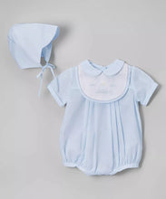 Load image into Gallery viewer, Sailboat Bubble w/ Bib & Hat- Blue