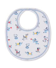 Load image into Gallery viewer, Puppy Patch Print Bib- Blue
